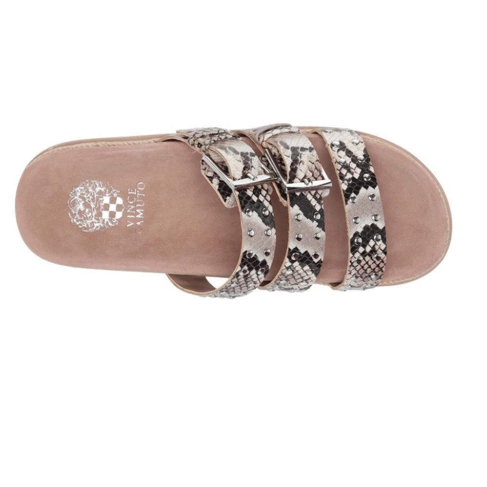 Vince Camuto $139 Chavelle Platform Slide Sandals Snakeskin 9.5 NEW
